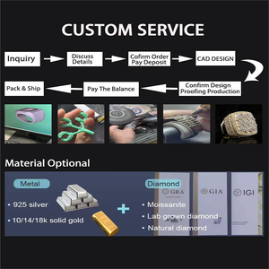 Mặt răng mạ vàng Hip Hop thời thượng, đá Moissanite hoàn hảo, đá lớn VVS, 8 răng trên 8 răng dưới, kiểu đá lấp lánh - Product Image 6