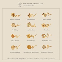 18k Or Fleur Pierre de Naissance Collier Femmes Mode Colliers 2025 Pendentifs pour Collier Ensembles pour Femmes Bijoux