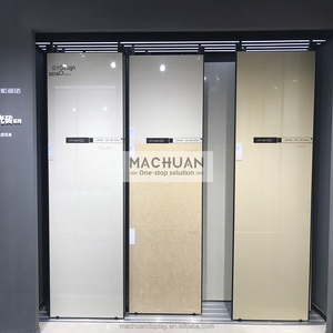 Machuan trượt tráng men tấm gạch hiển thị kệ cho showroom tấm đá cẩm thạch trình bày - Product Image 1