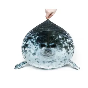 Hoge Kwaliteit Mainstream Hot Sell Soft Emulation Seal Pluche Speelgoed Grey En White Seal Poppen Maatwerk