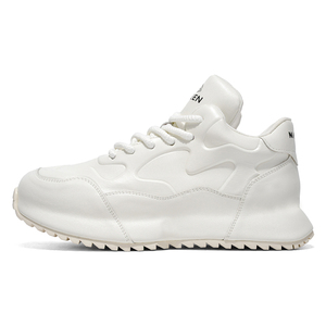 39-442025 Nouvelles chaussures blanches montantes pour hommes Chaussures pour hommes à la mode Chaussures de sport de <span class=keywords><strong>basket</strong></span>-ball à semelle épaisse pour l'extérieur - Product Image 1