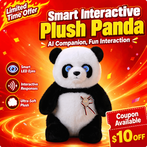 Peluche Panda Robot Intelligent avec Dialogue IA, CE CPC, pour Soutien Émotionnel <span class=keywords><strong>et</strong></span> Soulagement du Stress, Cadeau pour Enfants, Réglable, Cadeau de Fête, Vente en Gros - Product Image 2