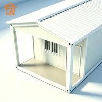 Maisons conteneurs modulaires à assemblage rapide, style kiosque, démontables, conteneurs plats, maisons pliantes, pour camps de secours