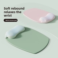 Tapis de souris en silicone avec repose-poignets pour clavier, repose-poignets en mousse à mémoire de forme à rebond lent, vente en gros de repose-poignets pour ordinateur.