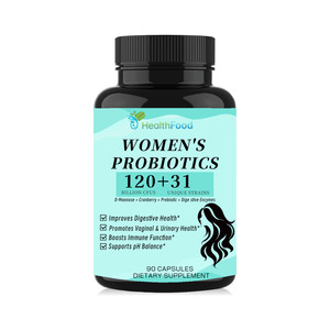 Capsules de Probiotiques en Gros pour Femmes avec Mélange de Fibres Prébiotiques – Renforce la Fonction Immunitaire et Favorise l'Équilibre du pH - Product Image 1