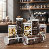 Boîte en plastique transparente ronde en PVC PET sur mesure pour l'emballage de chocolat, fabriquée par une usine OEM