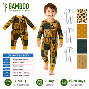 Pigiama a Maniche Lunghe per Neonati e Bambini in Bambù con Stampa Paperino, Personalizzabile, Confortevole e Delicato sulla Pelle - Product Image 4