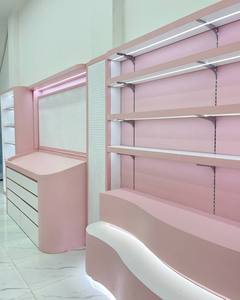 Custom Eco-Friendly LED Lit Personal <b>Care</b> Beauty Accessories Display Cabinet Modern Retail Island Stand Luxury Store Furniture - Product Image 3