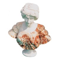 Statue d'ange moderne grandeur nature en marbre, sculpture élégante pour jardin et parc