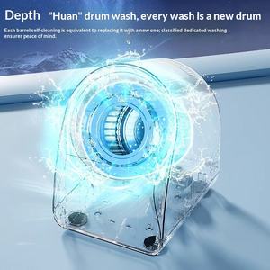 <span class=keywords><strong>Lavadora</strong></span> Mini de <span class=keywords><strong>Tambor</strong></span> de Acero Inoxidable Totalmente Automática con Esterilización UVC para Ropa Interior, Calcetines y Pantimedias - Lavado, Secado y Centrifugado Todo en Uno - Product Image 5