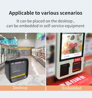 Lecteur de codes-barres de bureau 2D QR Code, scanner de prix POS, pistolet de lecture automatique, interface USB, en stock pour supermarché