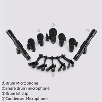 Source Fabricant Instruments de Musique Kit de Batterie en Métal Professionnel pour Scène, Set de Tambours de Groupe, Microphone Inclus