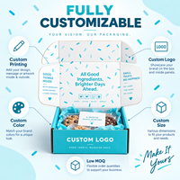 Boîte d'expédition compacte en carton ondulé personnalisée avec impression intérieure fraîche et fourniture d'emballages en gros pour échantillons de snacks