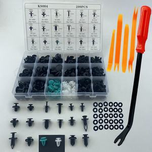 299 + 45pcs הסיטונאי ניילון קליפים \ סירטוני רכב ערכת מסמרת חתוך מגוון רחב פלסטיק אוניברסלי bumper קליפים - Product Image 2