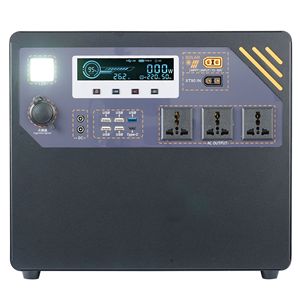 สถานีไฟฟ้าพกพา 220V แบตเตอรี่ LiFePO4 อินเวอร์เตอร์คลื่นไซน์บริสุทธิ์ ชาร์จพลังงานแสงอาทิตย์ สำหรับตั้งแคมป์กลางแจ้ง ใช้ในกรณีฉุกเฉิน - Product Image 5