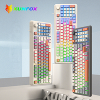 Clavier de jeu K82 à membrane rétroéclairé par LED, filaire USB, en ABS, pour PC de bureau, bureaux et usage domestique