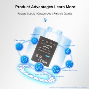 แบตเตอรี่กล้อง NP-85 NP85 NP-170 NP170 สำหรับกล้องฟูจิฟิล์ม ฟูจิ ไฟน์พิกซ์ SL240 SL260 SL280 SL300 SL305 SL1000 S1 แบตเตอรี่ลิเธียมไอออน - Product Image 2