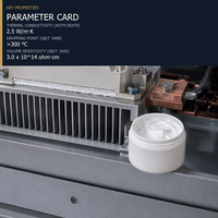 Pâte thermique blanche pour modules d'alimentation et interface de dissipateur thermique -50 ℃   ~ 200 ℃   Dissipation de chaleur, conductivité thermique ISO 9001 2,5 W/mK