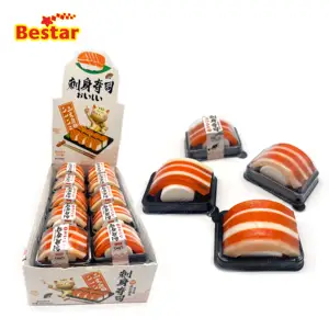 Wholesale Creativity Japanese snacks Sushi fruit flavors Assorted Sushi Gummy Halal Marshmallows