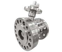 Vanne à boisseau sphérique manuelle haute pression JINGJUN en acier inoxydable 304/316 forgé, trois pièces soudées, avec joint PTFE, PN40, pour gaz (OEM)