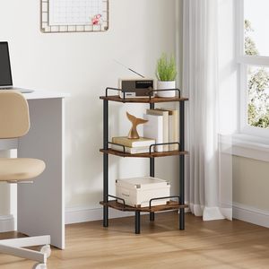 Wooden Bathroom Storage <b>Shelf</b> 33x15x85cm Standing Type Multifunctional Corner <b>Rack</b> For Toilet Paper And Toiletries - Product Image 4