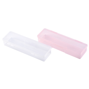 Petite boîte de rangement en plastique transparent, conteneur pour bijoux, fournitures de nail art, 2 couleurs - Product Image 4