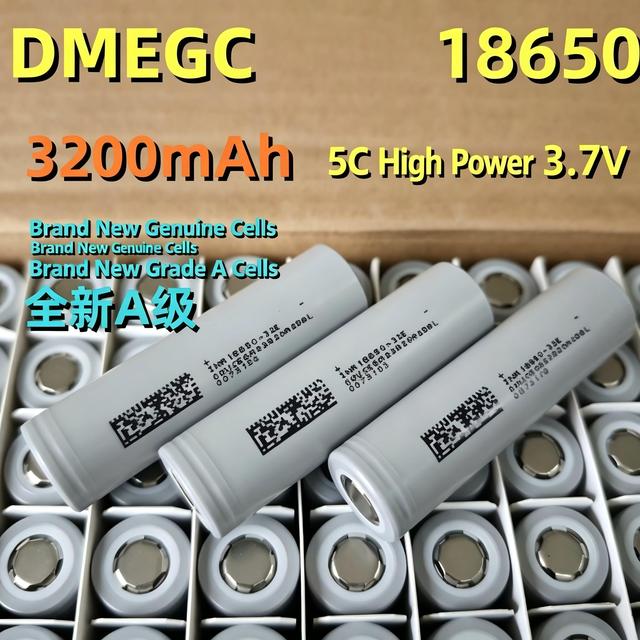 Factory Direct Supply DMEGC 18650 Lithium Battery 3200mAh 3500 5C High Rate Power Cell for Electric Vehicle Power Tools