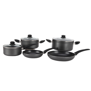 Ensemble de 8 casseroles en céramique antiadhésives, casserole à lait, <span class=keywords><strong>cocotte</strong></span>, batterie de cuisine en aluminium pressé, compatible <span class=keywords><strong>induction</strong></span>, lave-vaisselle et four - Product Image 6