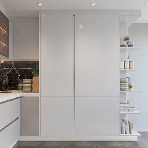 ตู้ครัวครบชุดทำจากไม้เนื้อแข็งดีไซน์อเนกประสงค์และปรับแต่งเฟอร์นิเจอร์ได้ตามต้องการ - Product Image 3