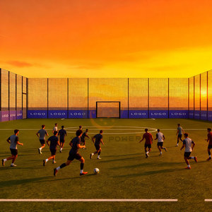 Komplettes Sportausrüstungsset Multisportplatz Spielplatz Fußballfeld Käfig Fußballplatz Komplettanlage - Product Image 5