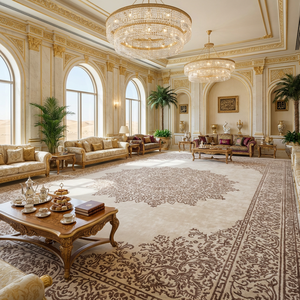 Tappeto di Lusso Fatto <span class=keywords><strong>a</strong></span> <span class=keywords><strong>Mano</strong></span> in Stile Islamico, Moderno Tappeto Astratto di Grandi Dimensioni per Soggiorno, Camera da Letto e Corridoio - Product Image 2