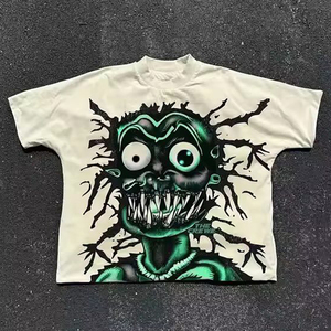 DCY Trending Products 2025 Nuevas llegadas Diseño de camiseta gráfica, Camiseta de algodón de 6,5 Oz de gran tamaño lavada en <span class=keywords><strong>blanco</strong></span>, camisetas de algodón al por mayor - Product Image 1
