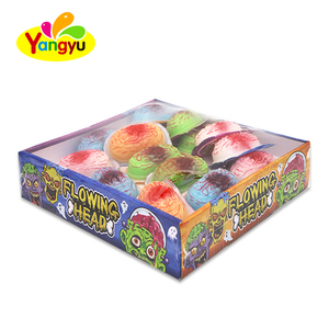 Caramelle Gommose a Forma di Cervello <span class=keywords><strong>Zombie</strong></span> per Halloween, con Salsa Scorrevole al Gusto di Frutta, Confezione Assortita in Scatola Espositiva - Product Image 6