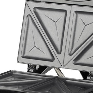 ACKLIISS Uniforme Eléctrico Desmontable por Calor, Máquina Profesional para Hacer 4 Rebanadas de Bocadillos, <span class=keywords><strong>Panini</strong></span> Sandwich, Máquina De Gofres, 2 Unidades, 2 Unidades - Product Image 3