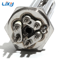 LJXH 220V/380V 3/6/7.5/9/12KW 스테인레스 스틸 물 보일러 가열 요소 DN32/DN40 침수 온수기 하수도 시스템 용
