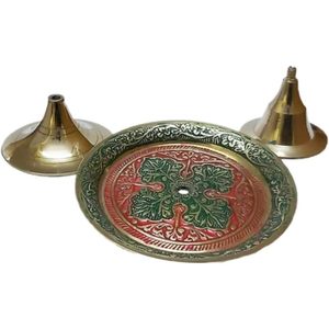 PARIJAT Handicrafts Diwali Home Decorations Blue <b>Red</b> Metal <b>Candle</b> Holders Lanterns & Jars for Lighting & Gifts - Product Image 5