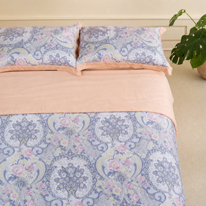 Manta de Verano Refrescante de Fibra Regenerada con Diseño Floral 150x200 200x230 Lavable a Máquina Relleno Sintético Rectangular - Product Image 2