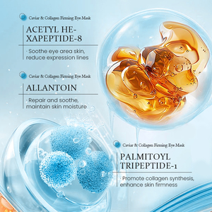 KORMESIC Marque Privée 80g Patch Masque Yeux au Collagène et Paillettes Océaniques Silicone Caviar Raffermissant Perle Anti-Rides Éclaircissant aux Algues - Product Image 5