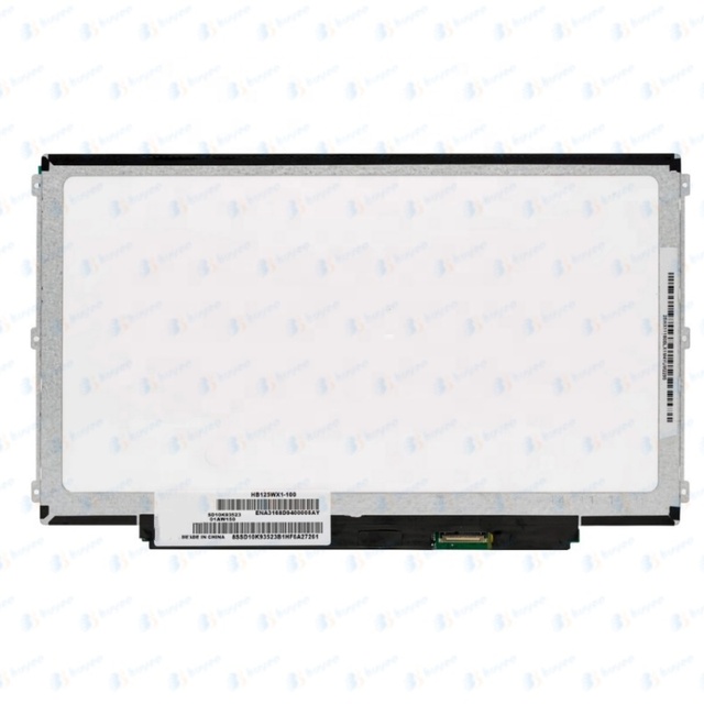 12.5" Laptop LCD Screen HB125WX1-100/B125XTN03/B125XTN02.0/HB125WX1-201 LCD Display Monitor 1366*768 30pins