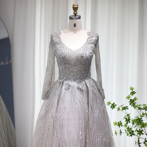 ชุดเดรส SZ067ออกงานแขนยาวสไตล์สาวสวย - Product Image 6