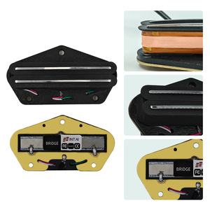 E-Gitarren-Tonabnehmer-Set: TL-Hals-Tonabnehmer + kleiner Doppel-Schallplatten-Tonabnehmer mit Doppelspule Alnico5, hohe Ausgangsleistung, für zuschneidbare Aufträge geeignet - Product Image 3