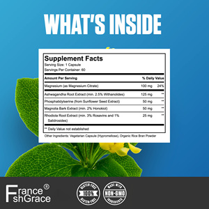 Suplemento Dietético Shecome para la Salud del Cortisol con Ashwagandha para Mejorar el Sueño, 60 Cápsulas - Product Image 3
