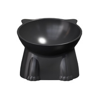 Bol pour animaux de compagnie à grande capacité, incliné, en plastique, anti-choc, antidérapant, pour protéger le cou, pour chats et chiens, best-seller