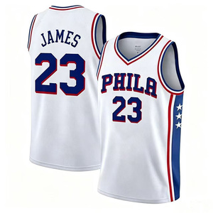<span class=keywords><strong>Maillot</strong></span> de sublimation personnalisé des Philadelphia <span class=keywords><strong>76ers</strong></span>, léger, respirant, séchage rapide, imprimable sur mesure pour les sports scolaires, la remise en forme et la randonnée - Product Image 2