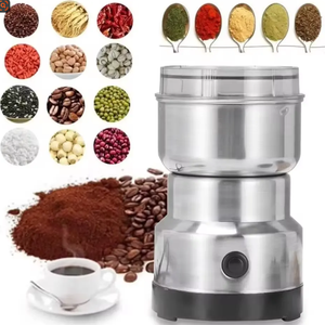 Molinillo <span class=keywords><strong>de</strong></span> <span class=keywords><strong>Café</strong></span> Eléctrico <span class=keywords><strong>de</strong></span> Acero Inoxidable Plateado con 4 Cuchillas, Mini Molinillo <span class=keywords><strong>de</strong></span> Especias y Nueces para Uso Doméstico Ecológico, Producto en Stock - Product Image 2