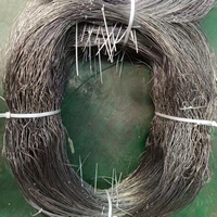 CHENG CHUANG Barrière de sécurité en fil de fer noir à boucle, fabricant, acier haute résistance, anti-corrosion, anti-coupure, faible visibilité