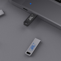 Clé USB USKY Ultra Memorias Ring USB 2.0 256 Go, Cassette en Aluminium, Clé USB Flash Drive 512 Mo