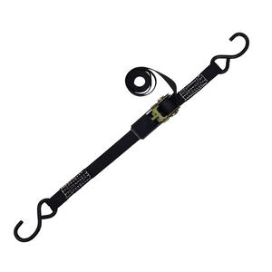 공장 6m 검은 오토바이 고정 래칫 벨트 S 후크 25mm <span class=keywords><strong>500kg</strong></span> 리프팅 용량 폴리에스터 화물 스트랩 - Product Image 3