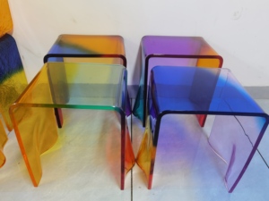 Rõ ràng Acrylic hiển thị risers Trắng Acrylic hiển thị giá U hình dạng món tráng miệng Rack hiển thị Acrylic mỹ phẩm đứng giá - Product Image 2