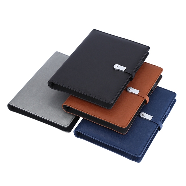 8000mAh Personalized Leather Portable Wireless Charger Quick Charge Magnetic Holder Outdoor Use Diary Folder Notebook Power Bank